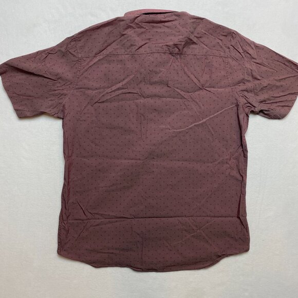 Travis Mathew Shirt Mens XL Purple Brown Short Sleeve Button Up - Picture 8 of 11